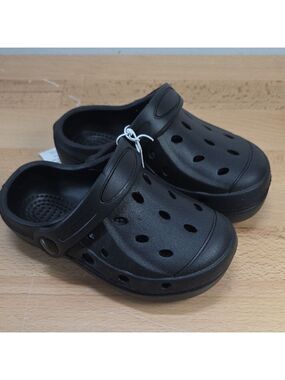 Black Clog Sandals Kids L 9/10